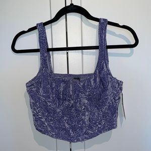 Wild Fable Velvet Corset Top